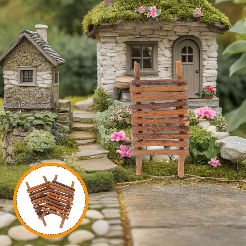 Bonsai Garden Landscape Design - 2 шт. миниатюрных мостиков из веток