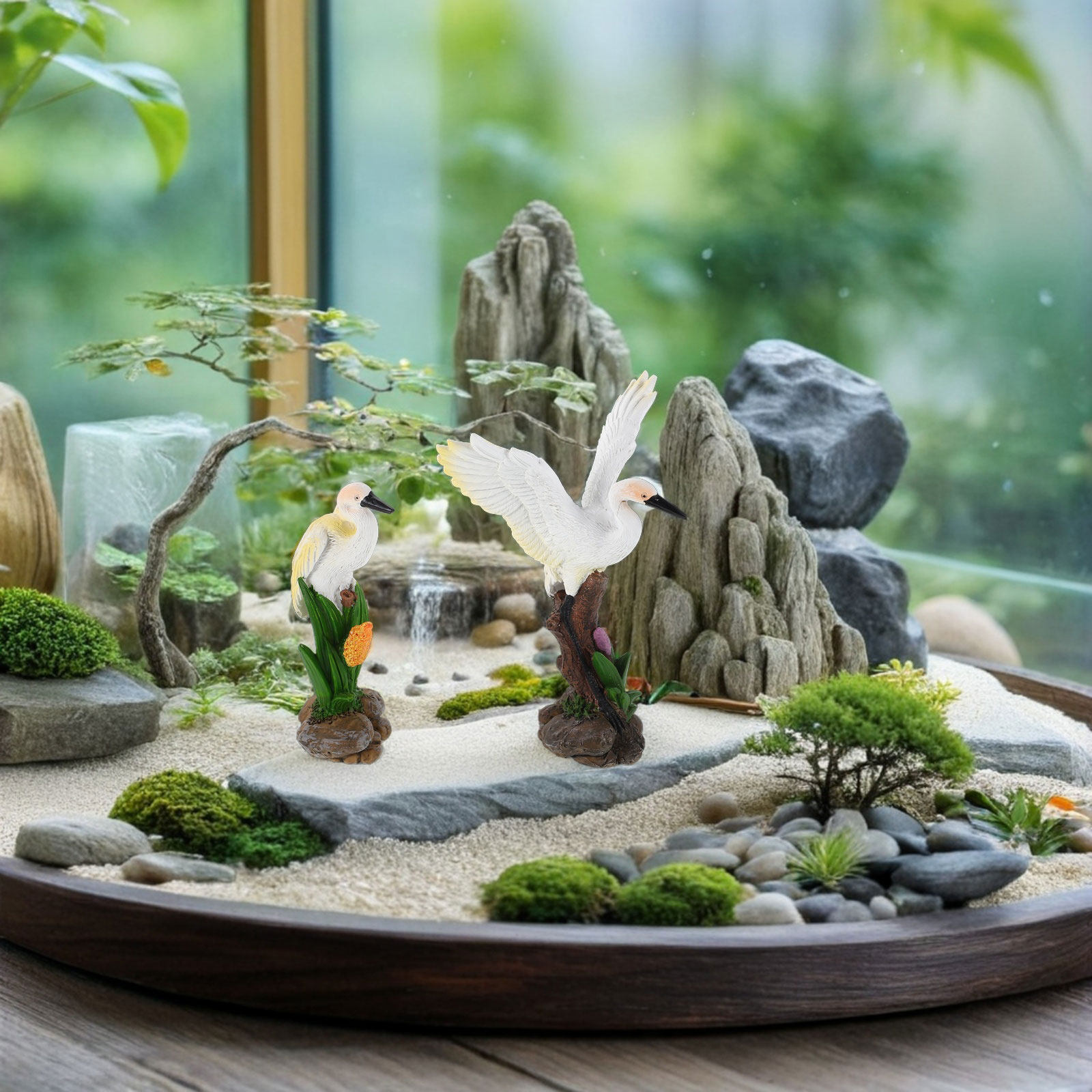 Bonsai Garden Landscape Design - 2 шт. Декоративные статуэтки птиц из